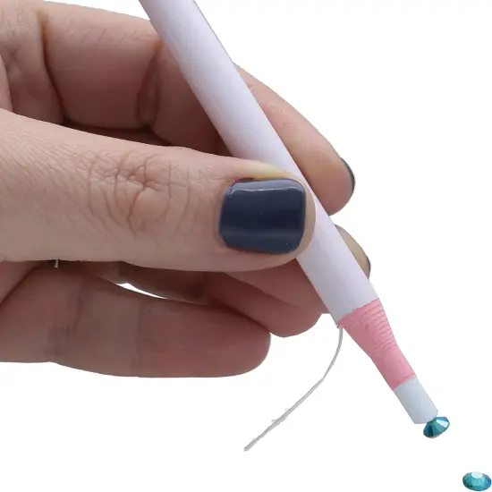 The Beadsmith Crystal FX Positioner Pencil &ndash; Hot FX &ndash; 6 Inches, 3 Pieces &ndash; Waxed Tip Tool for Working with Crystals, Rhinestones, Seed Beads, Flat Back Stones, Diamond Painting & Nail Art {2}