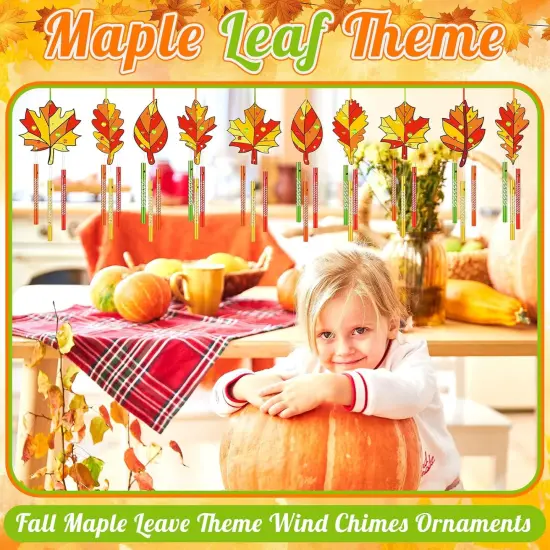 128 Pcs Thanksgiving Wind Chime Kit Make You Own Fall Suncatcher {3}