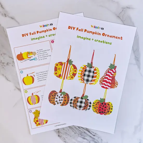 24 Sets Fall Pumpkin Crafts DIY Ornaments Decorations Kit {4}