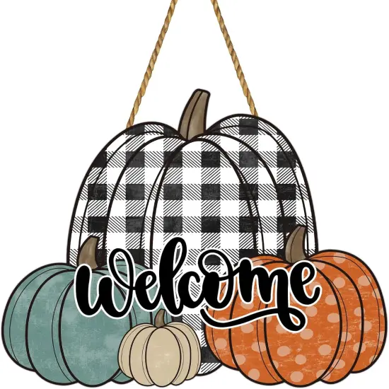 Fall Door Decor Pumpkin Wall Decor {1}