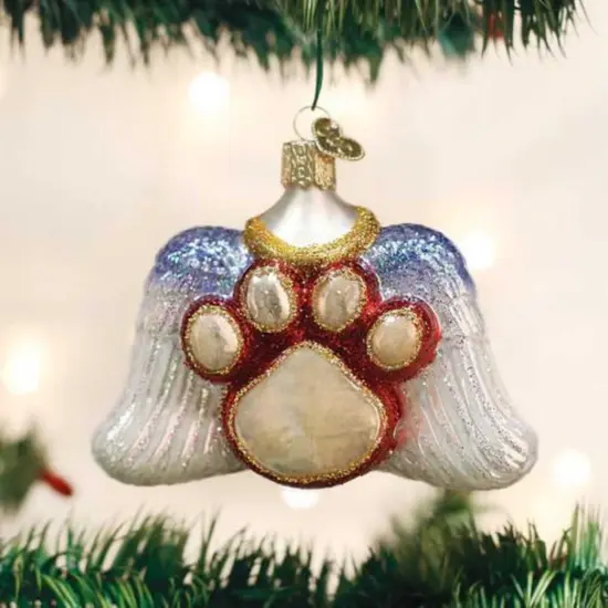 Old World Christmas 3.25 In Beloved Pet Christmas Tree Ornament , Four Legged Friend Ornament White {3}