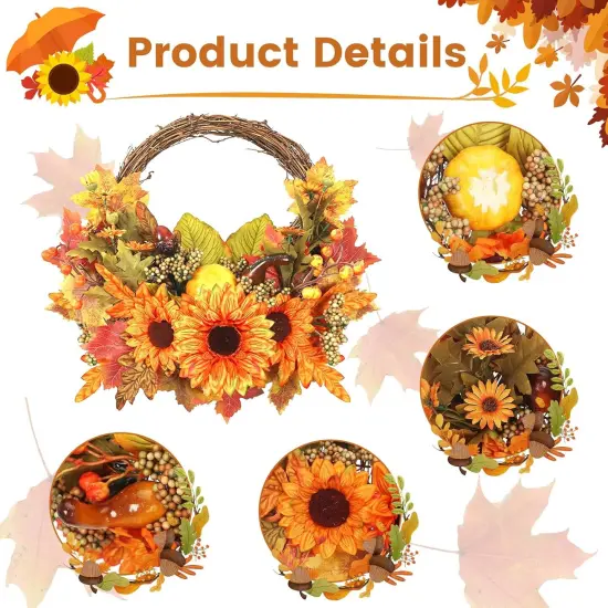 Small Fall Wreaths - 12 inch {3}