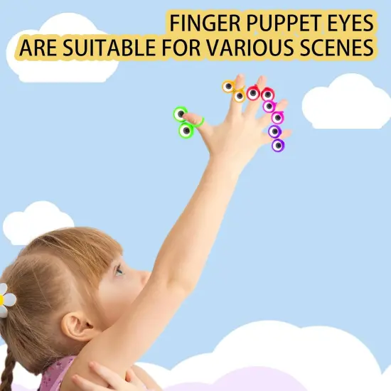 100 PCS Eye Finger Puppets Toys Set {2}