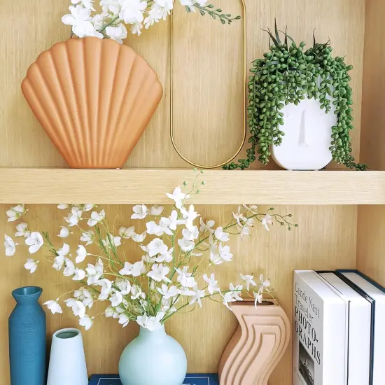 4 pcs Artificial Hanging Succulents Faux {3}