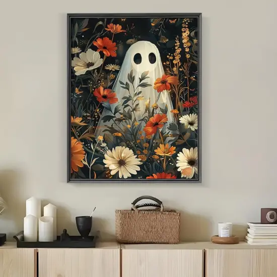 Halloween Ghost Flower Diamond Painting Kits for Adults,11.8x15.7 Inch {4}