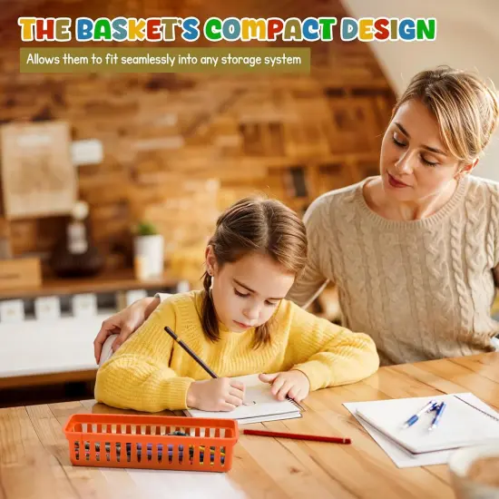 4E's Novelty 12 Pack Pencil Trays in Vibrant Boho Colors, Durable Pencils Tray, Stylish Pen Baskets, Fun Boho Colorful Pen Tray, Durable and Versatile Practical Pencil Trays for Students Supplies {2}