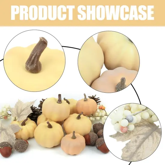 24 PCS Pumpkin Decor Table Centerpieces {2}