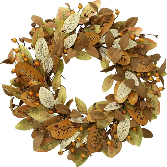 19&rsquo;&rsquo; Artificial Autumn Fall Wreath {1}