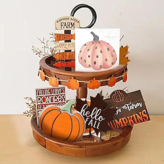 Pumpkin Baby Shower Decor Wood Box Sign {3}