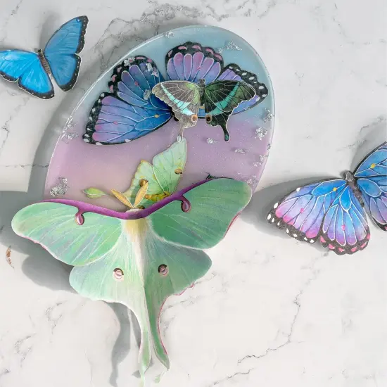 46 Pcs Double-Sided Faux Butterfly {2}