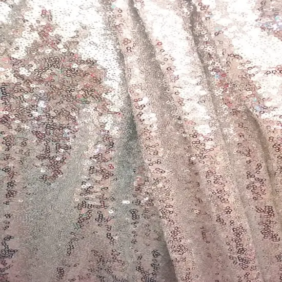 1 Yard Sparkling Sequin Backdrop Fabric Polyester Decorative Drapery 4 ft. W X 8 ft. H Silver {1}