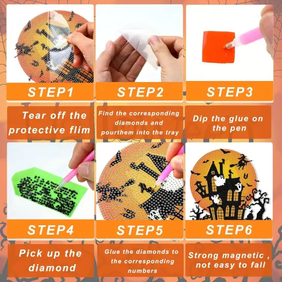 3 Pcs Halloween Diamond Art Tabletop Decorations {5}