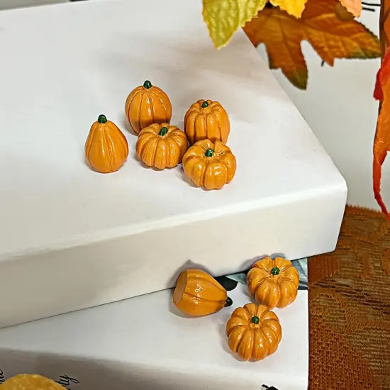 80 Pack Mini Pumpkins Table Decor {5}