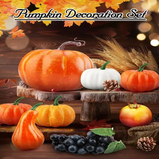 117 PCS Autumn Fall Table Decorations {5}