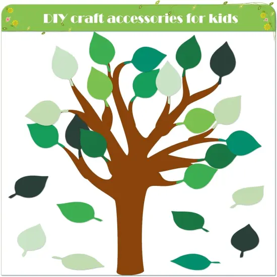 200 Pcs Paper Leaf Cutouts {2}