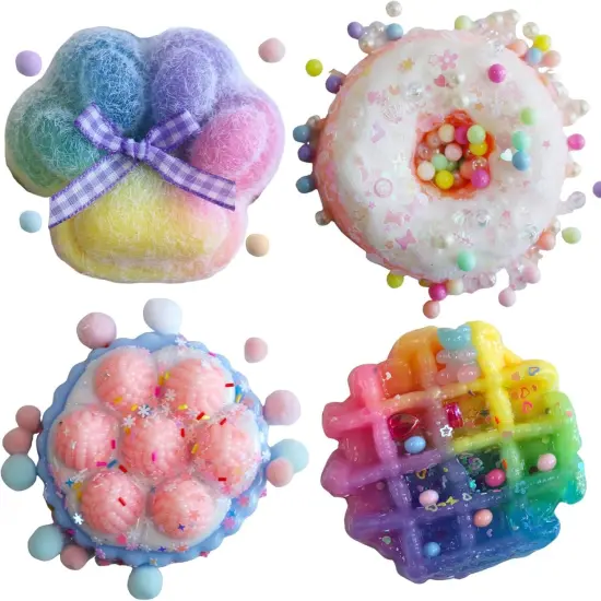 4 Pack Cake Soft Squishy {1}