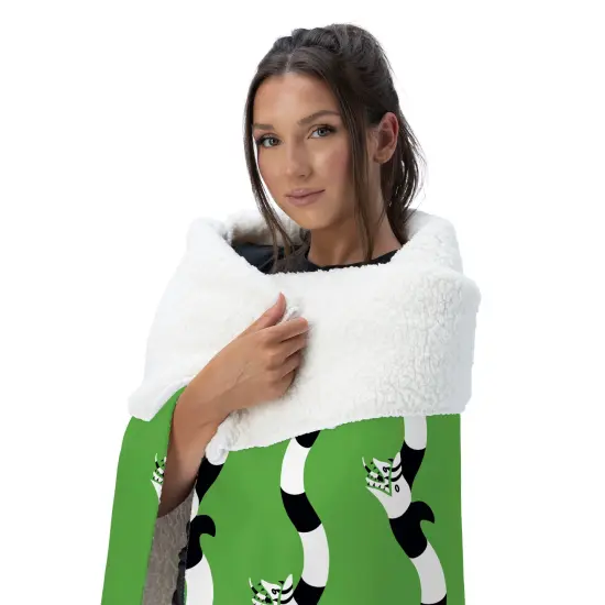 Warner Brothers Beetlejuice Silk Touch Sherpa Throw Blanket No Rules {3}