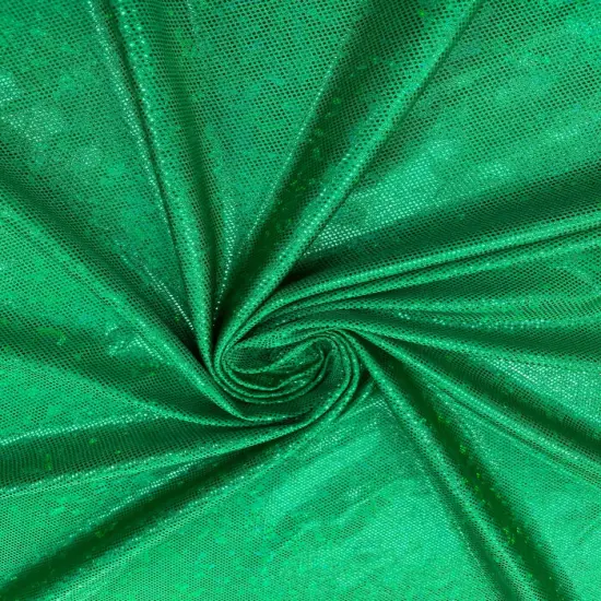 1 Yard Foggy Shattered Glass Foil Spandex Fabric 4 Way Stretch Reflective Nylon Blend 58-60 inches width Lavender/ White {6}