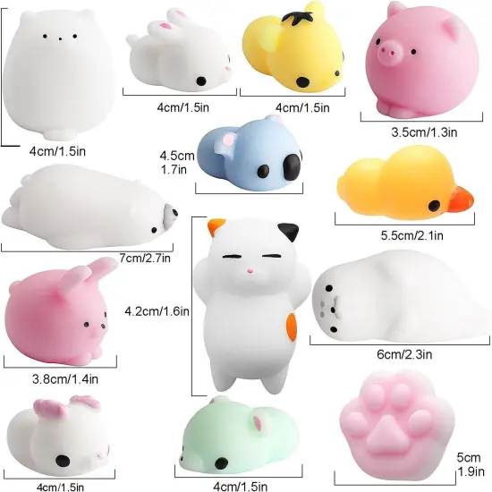 16 Pcs Mochi Animals Toys {3}