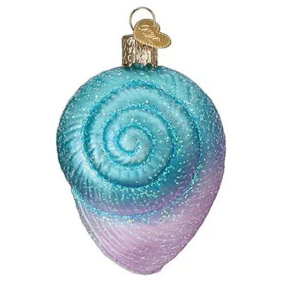 Old World Christmas 3.0 Inch Fanciful Spiral Christmas Tree Ornament , Sea Shell Multicolored {1}