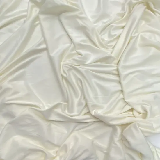 1 Yard Ivory Stretch Matte Polyester Lining Fabric For Bridal Gowns Dresses Sewing 60 Inches Wide {2}