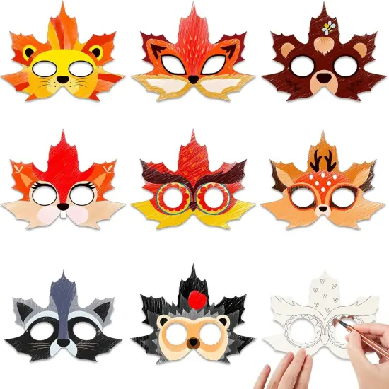 (24 Pcs) Fall Craft Kits Autumn Maple Leaf DIY {1}