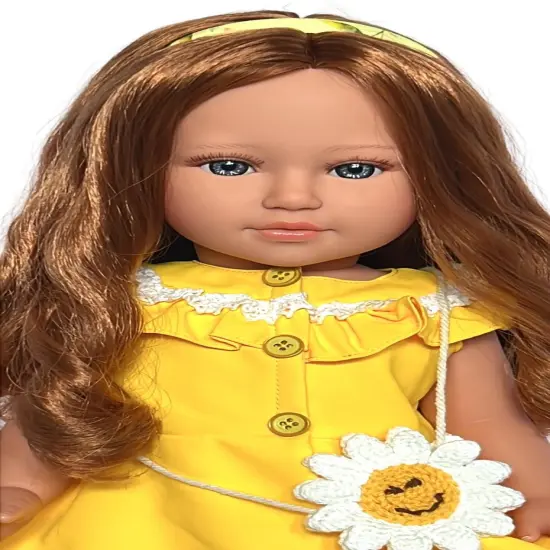 Freya: The Enchanting 18-Inch Doll with Fiery Red Hair and Mesmerizing Blue Eyes {5}