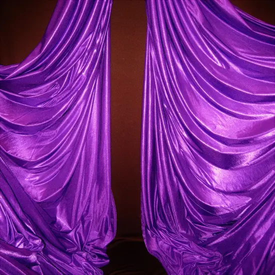 1 Yard Purple Low Stretch Polyester Fabric Extra Wide 108&Prime;-120&Prime; Width {3}