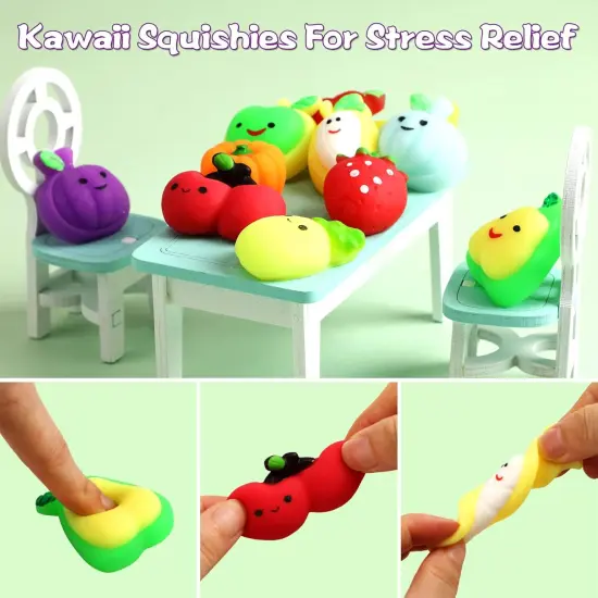24 Pcs Fruit Squishy Toys {2}