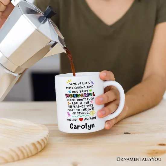 You Are Wonderful Mug, Heartful Message Gift {5}