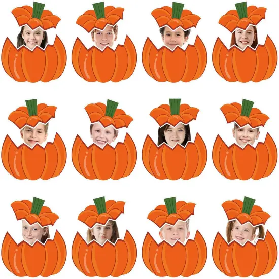 50 Packs Fall Pumpkin Cutouts Autumn Pumpkin Paper Cut {1}