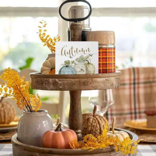 Fall Decorations For Home Wooden Box Sign {4}