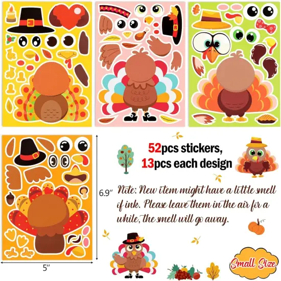 52pcs Thanksgiving Crafts for Kids {3}