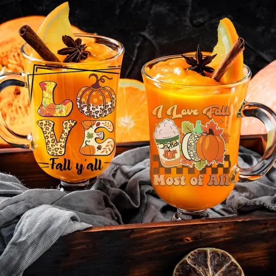 Transfer Stickers - 8 Sheets Orange Thanksgiving {2}