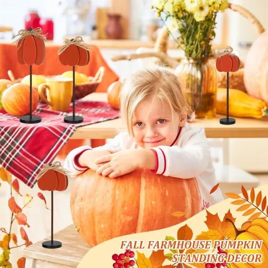 3 Pcs Fall Pumpkin Table Centerpieces {3}