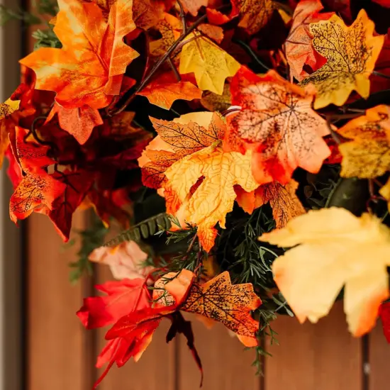 4 Pack Fall Leaf Garland - Maple Fall Leaves {3}