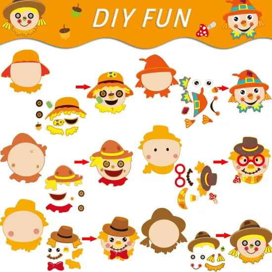 30 Pcs Thanksgiving Fall Craft for Kids {2}