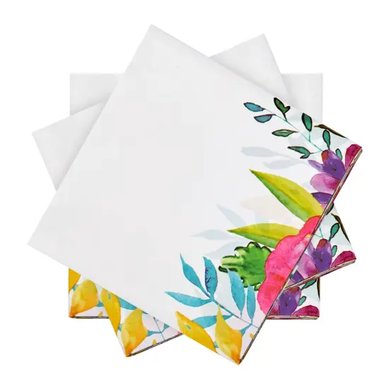 3 Pack Plastic Floral Tablecloth for Wedding, Birthday Party Decorations, Disposable Tablecloths for Rectangle Tables, Tea Party Supplies, Baby Shower, 54 x 108 Inches White {5}