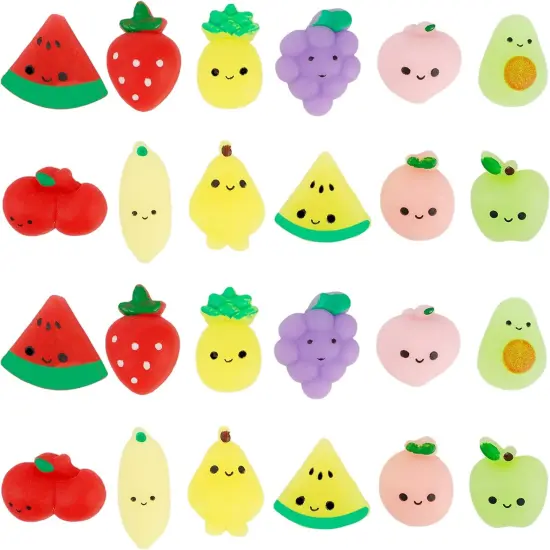 24 Pcs Squishy Toys - Fruits {1}