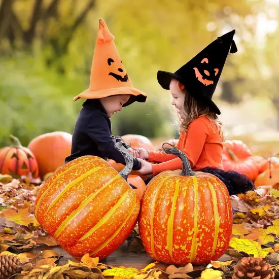 4PCS Big Orange Pumpkins for Table Display {4}