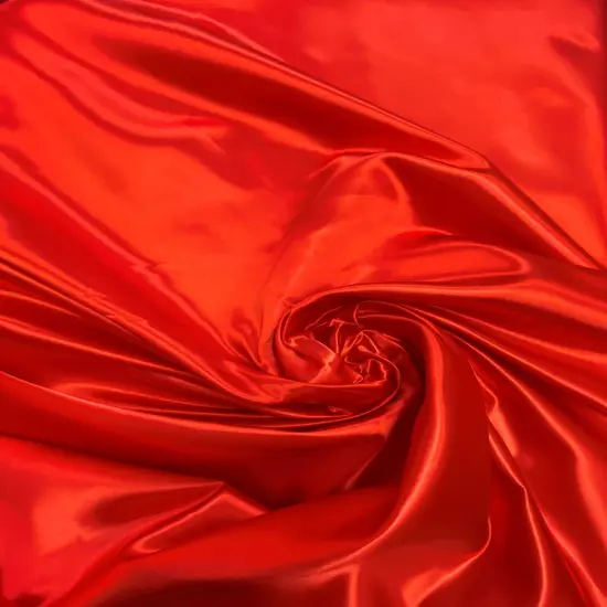 1 Yard Red Bridal Satin Fabric 58/60 Inch Wide Glossy Lustrous Cloth for Event D&eacute;cor, Dresses & Curtains {2}