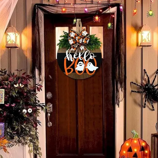 Cute Ghost Door Sign Decorations - (Halloween Ghost) {5}