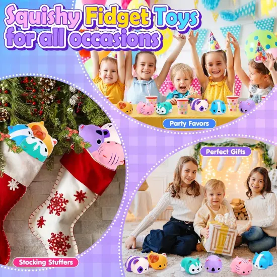 6PCS Cat Squishies Slow Rising Stress Balls {5}