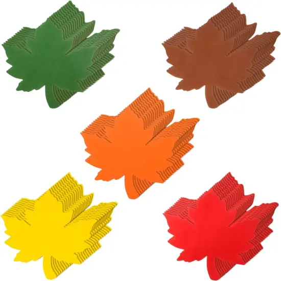 30 Pieces Maple Leaves Cutouts Foam Fall Leaves {1}