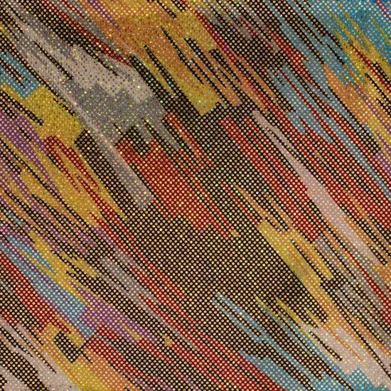 1 Yard Swing Swing Hologram Nylon Spandex Fabric 36/60 Inch Width Turq Green Blue {4}