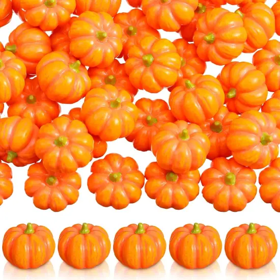 50 Pcs Resin Pumpkins (Classic Style) {1}