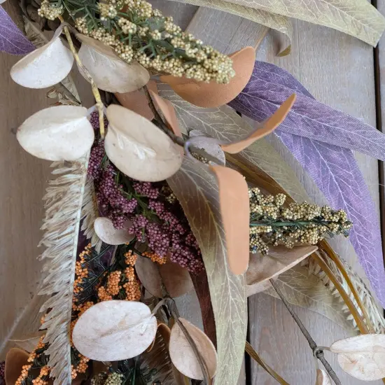 Autumn Leaves Eucalyptus Leaf Fall Wreath {4}