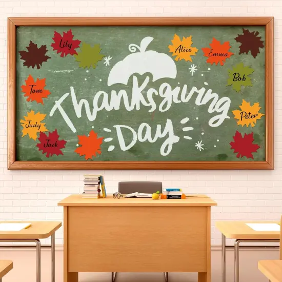 Colorful Autumn Maple Leaf Paper Cut-Outs {4}