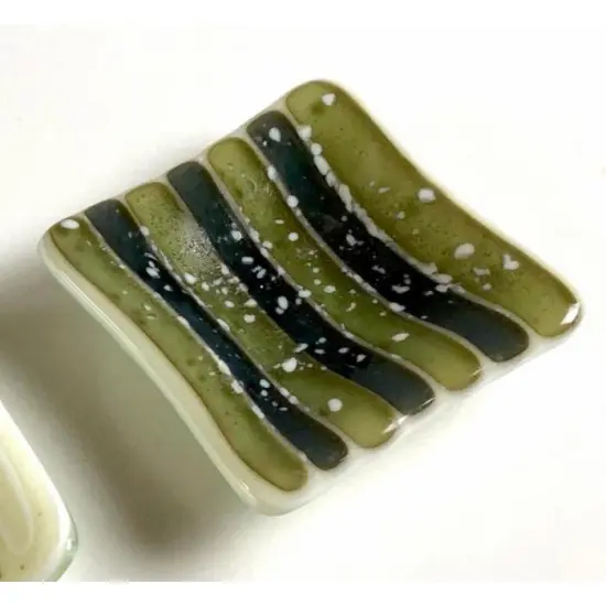 3.5" x 3.5" x 1.25" Small Square Sided Glass Fusing Kiln Mold {2}