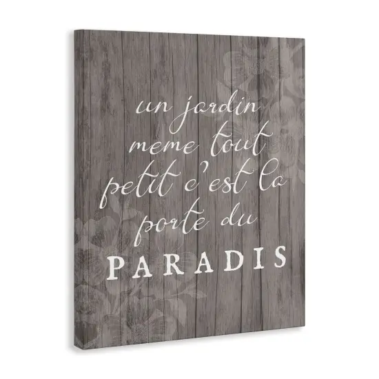 Stupell Industries Uplifting French Garden Phrase Canvas Design by Lil' Rue {3}